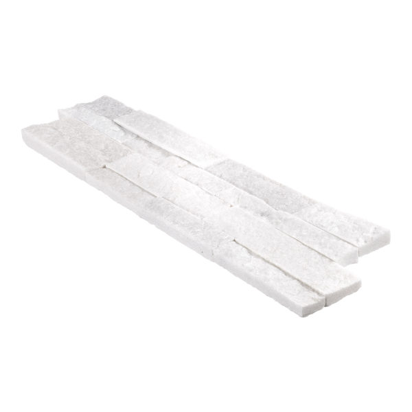 White Quartzite Natural Ledger Panel