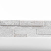 White Quartzite Natural Ledger Panel