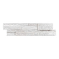 White Quartzite Natural Ledger Panel