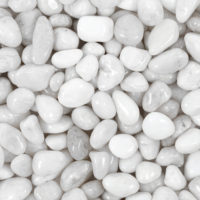 White Small Ultra Polished Loose Pebbles