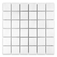 Thassos White Marble 2" X 2" Square