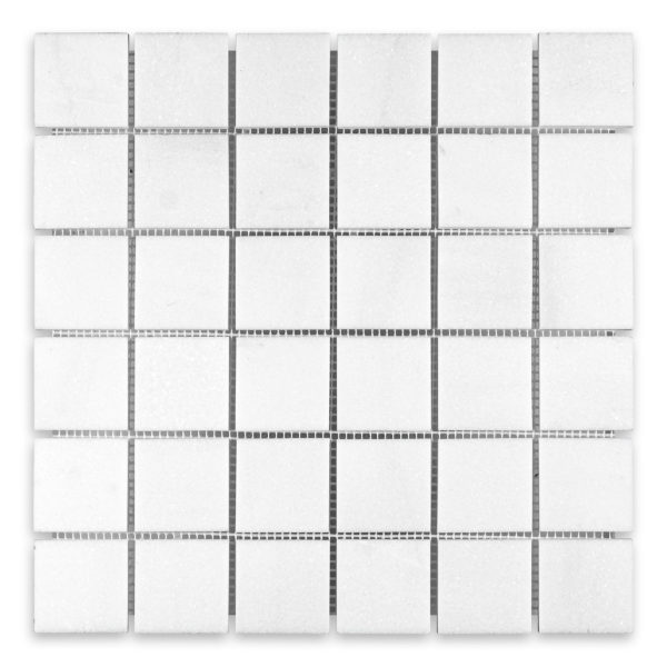 Thassos White Marble 2" X 2" Square