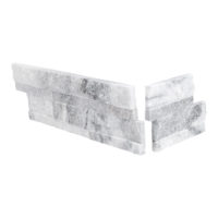 Arctic Grey Marble Natural Dogear Corner