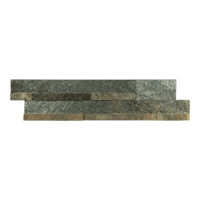 Gold Green Quartzite Natural Ledger Panel