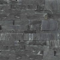 Marine Black Schist Natural Ledger Panel