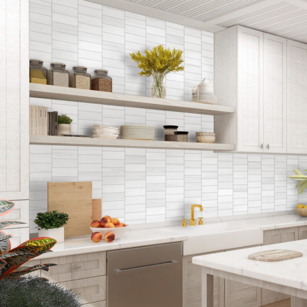 Bianco Dolomite Marble 4x12 Honed