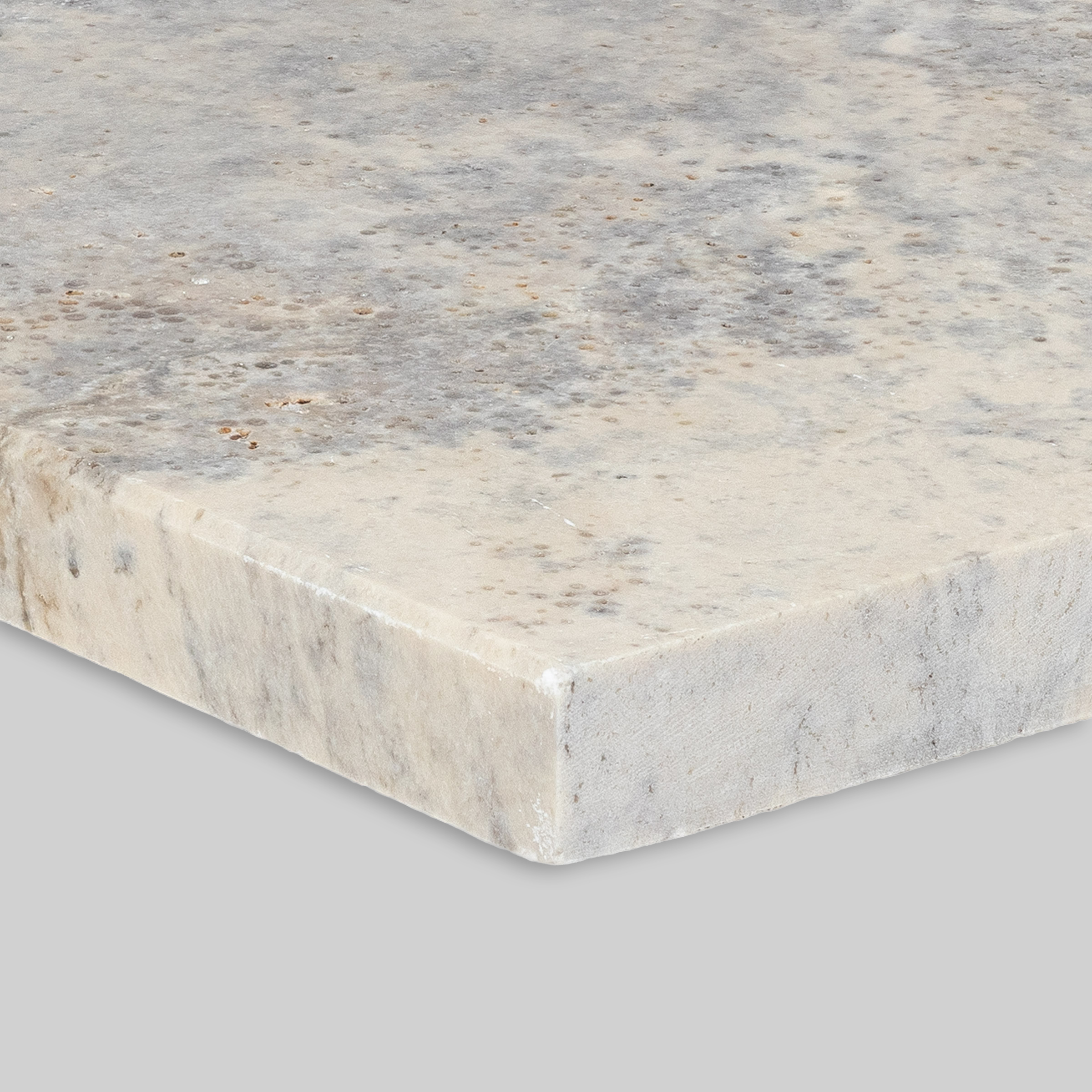 Silver Premium Travertine Modern Wall Cap