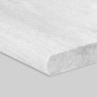 White Quartzite Flamed/Brushed Bullnose Coping