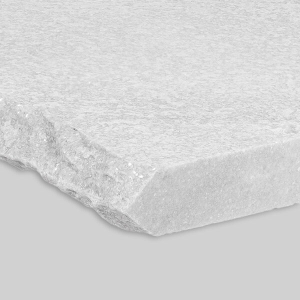 White Quartzite Chiseled Wall Cap