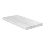 White Quartzite Flamed/Brushed Bullnose Coping 12x24x4cm