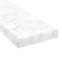 White Carrara 4x36 Double Beveled Threshold