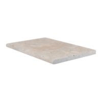 Ivory Premium Travertine Tumbled Bullnose Coping 16x24x3cm