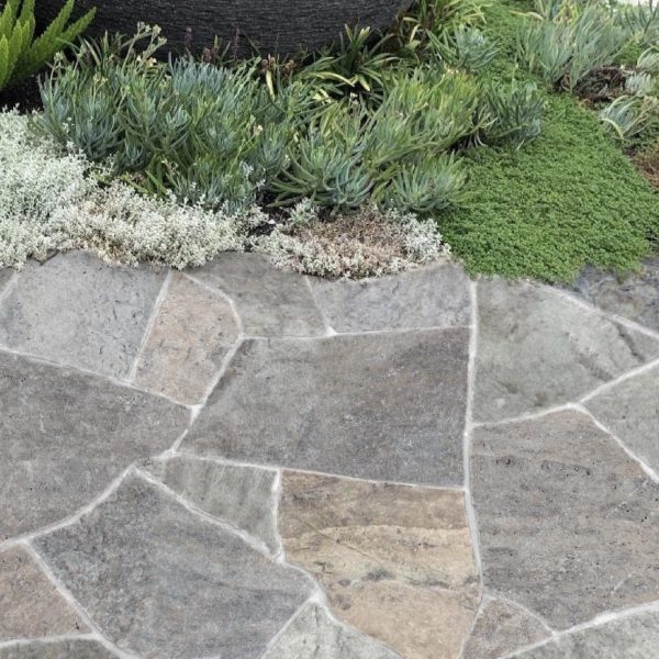 Silver Premium Travertine Tumbled Flagstone