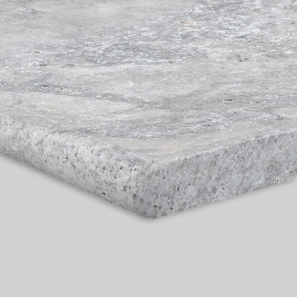 Silver Premium Travertine Bullnose Coping