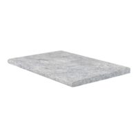 Silver Premium Travertine Tumbled Bullnose Coping 16x24x3cm