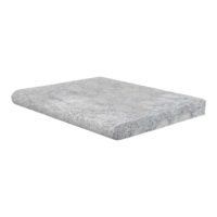 Silver Premium Travertine Tumbled Bullnose Coping 16x24x5cm
