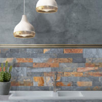 Sunset Multi Color Slate Dressed Ledger Panel
