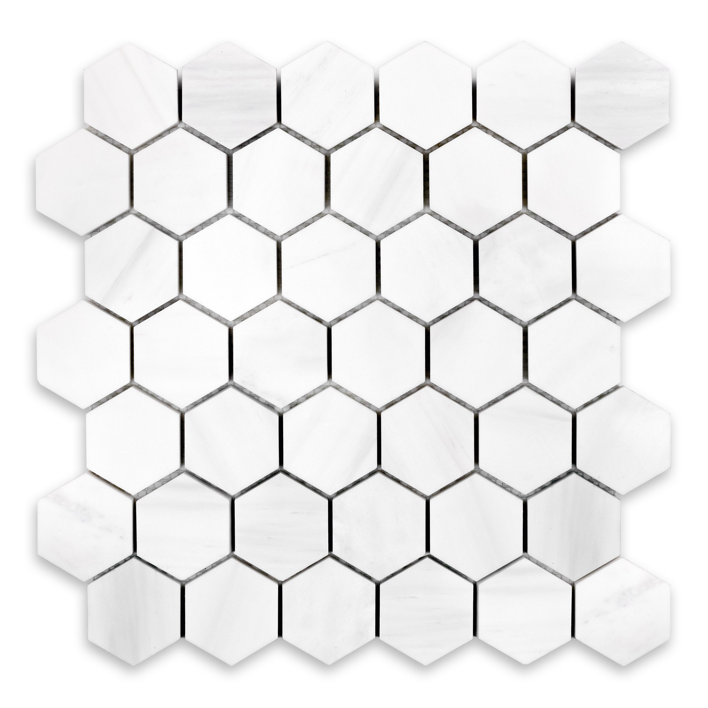 Bianco Dolomite Marble 2" Hexagon