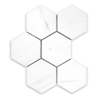 Bianco Dolomite Marble 4" Hexagon