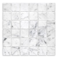 White Carrara Marble 2" X 2" Square