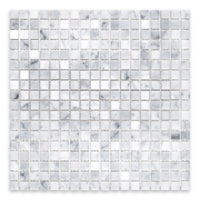 White Carrara Marble 5/8" X 5/8" Square
