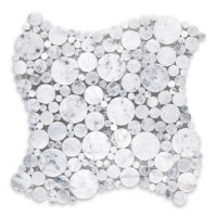 White Carrara Marble Bubble