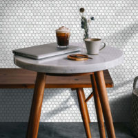 White Carrara Marble Hexagon