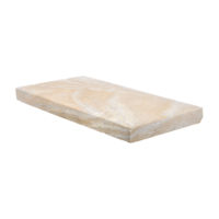 Autumn Leaves Travertine Honed Modern Edge Coping 12x24x5cm