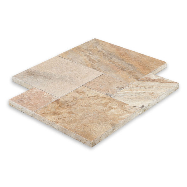 Autumn Leaves Travertine Brushed/ Chiseled Versailles