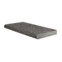Olympus Black Basalt Flamed Bullnose Coping 12x24x5cm