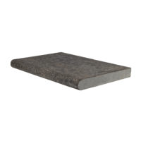 Olympus Black Basalt Flamed Bullnose Coping 12x24x5cm
