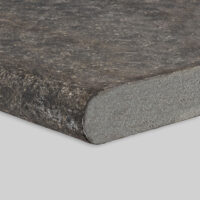 Olympus Black Basalt Flamed Bullnose Coping