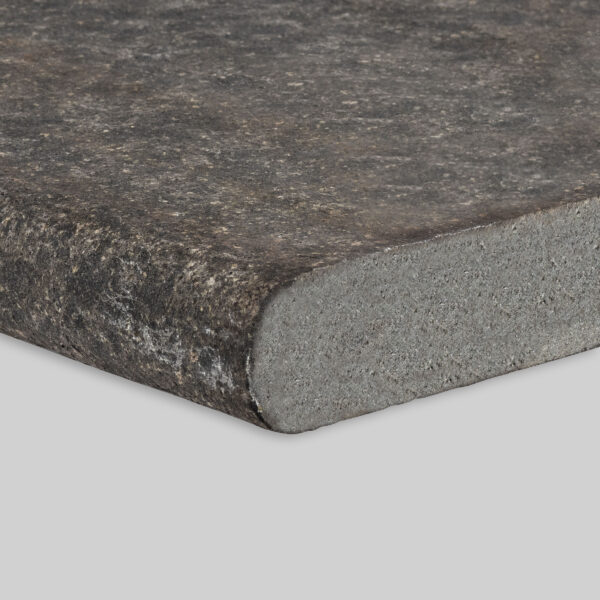 Olympus Black Basalt Flamed Bullnose Coping