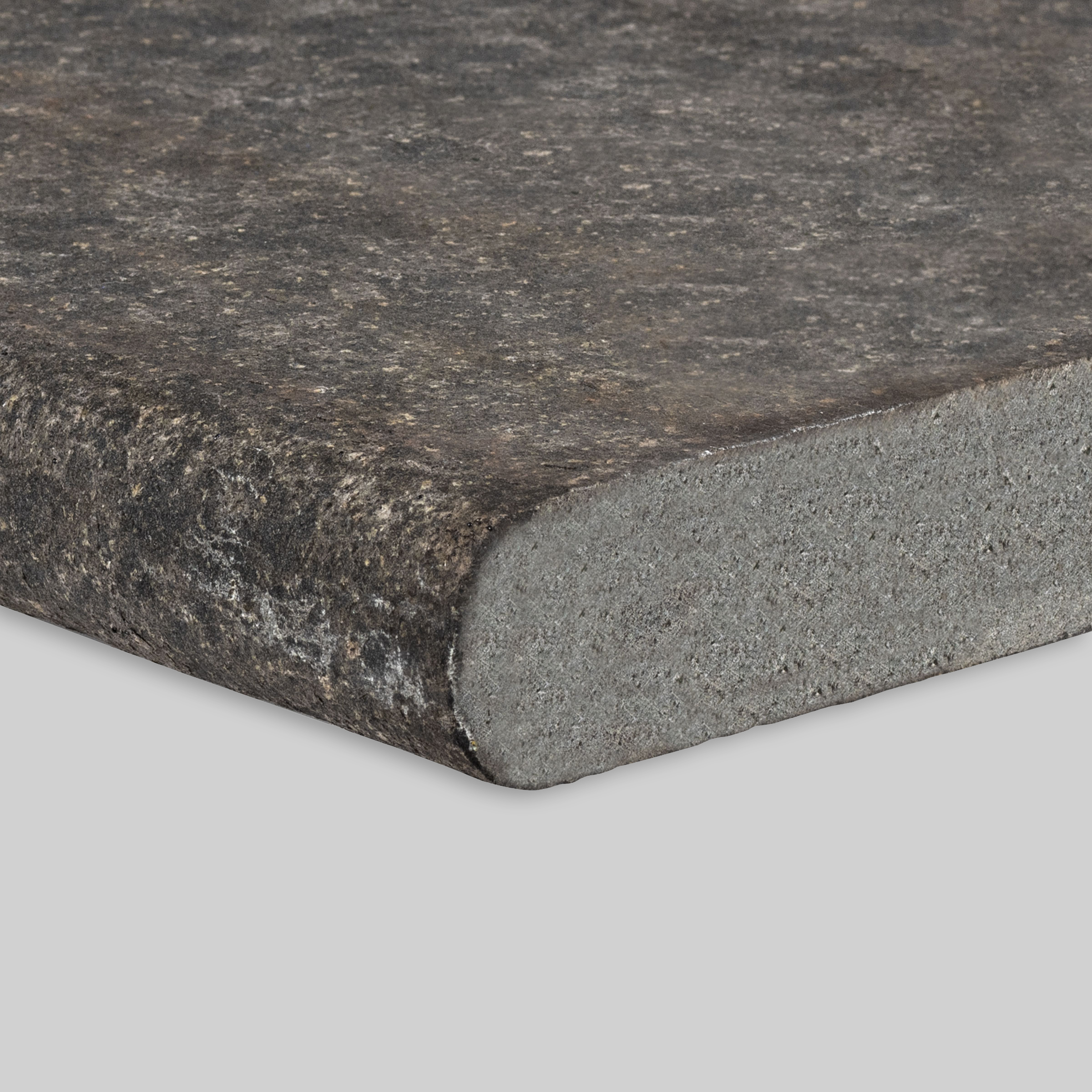 Olympus Black Basalt Flamed Bullnose Coping
