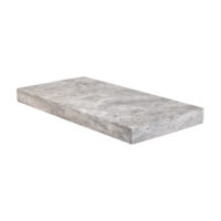 Silver Premium Travertine Honed Modern Coping 12x24x5cm