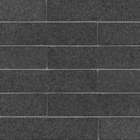 Absolute Black Granite Flamed Thin Brick Mesh