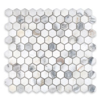 Calacatta Gold Marble 1" Hexagon