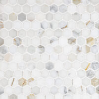Calacatta Gold Marble 1" Hexagon