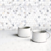 Calacatta Gold Marble 1" Hexagon