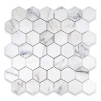 Calacatta Gold Marble 2" Hexagon