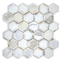 Calacatta Gold Marble Double Hexagon