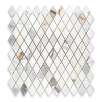 Calacatta Gold Marble 1" X 2" Rhomboid