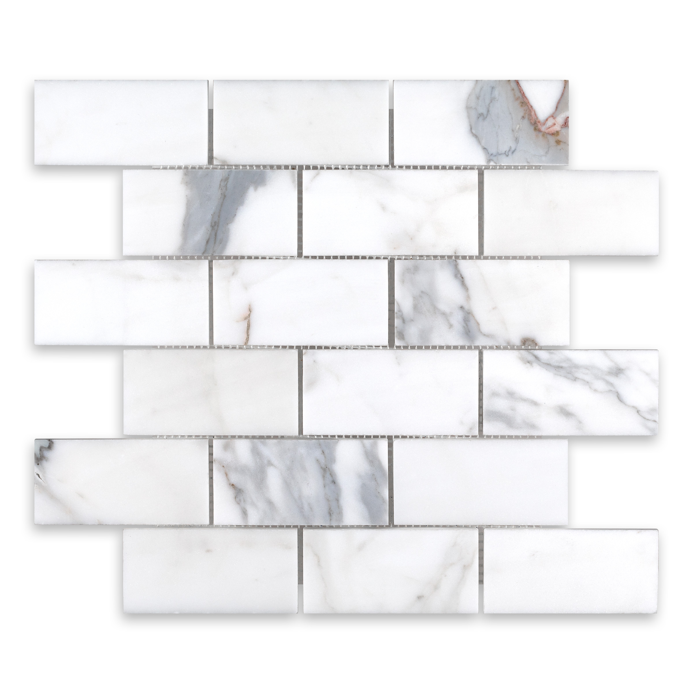 Calacatta Gold Marble 2" X 4" Brick
