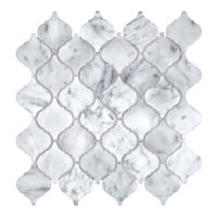White Carrara Marble 2.5" x 3" Lantern