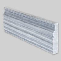 Bardiglio Veincut Marble Baseboard Polished