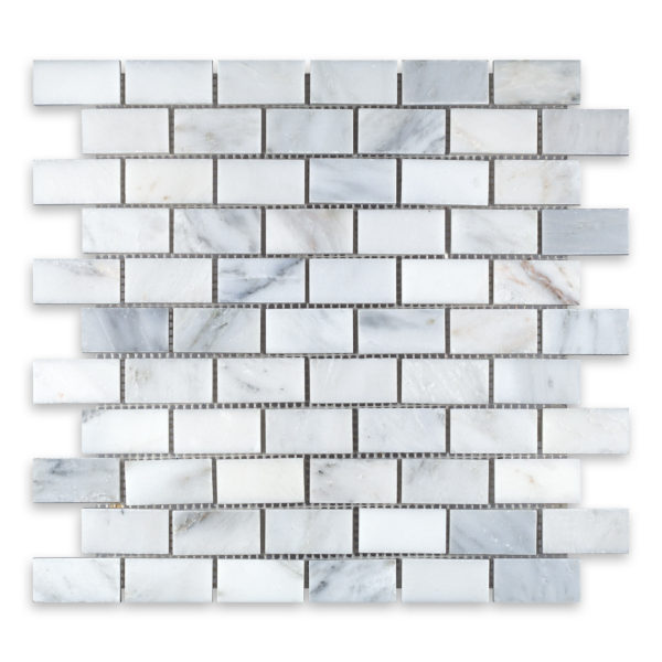 Oriental White Marble 1" X 2" Brick