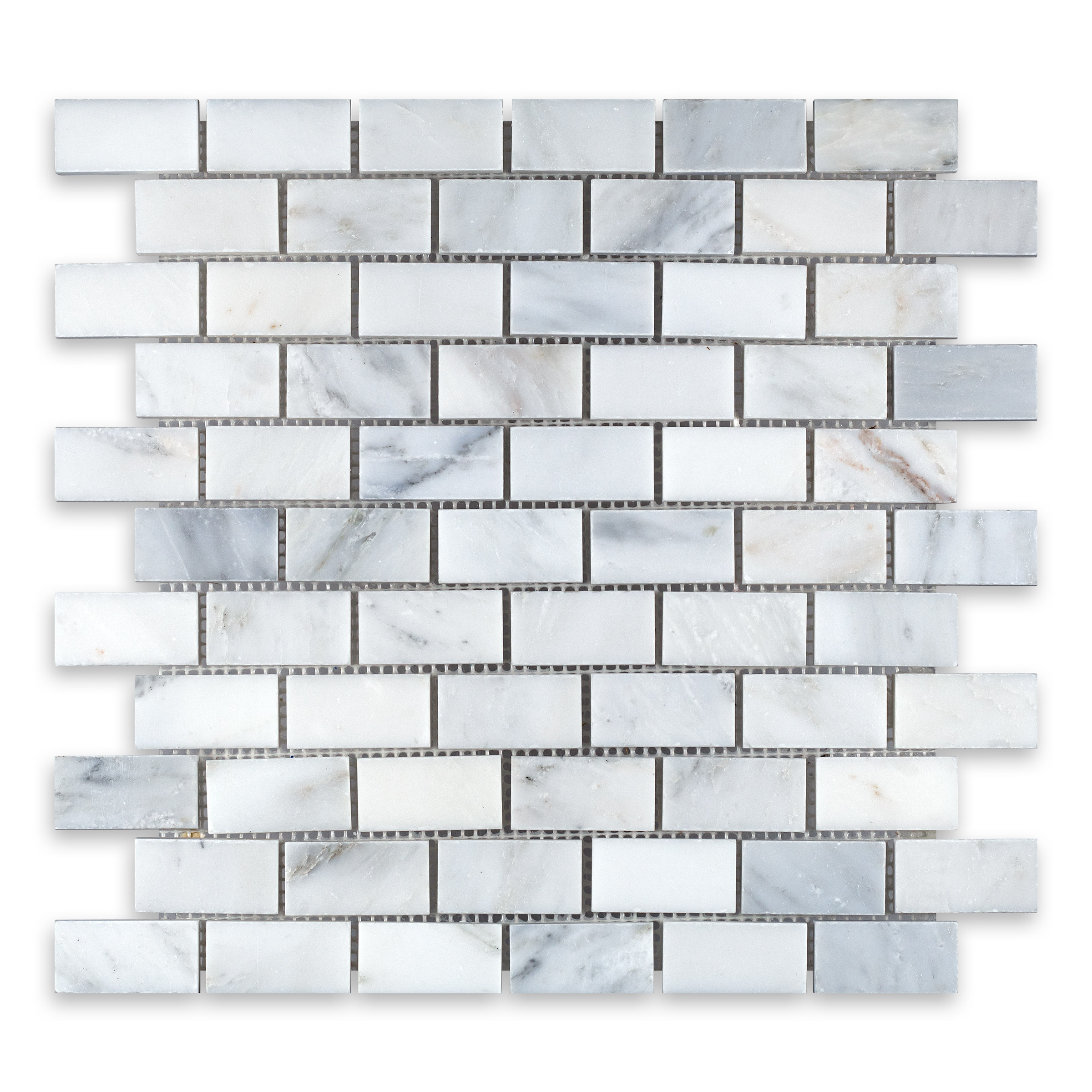 Oriental White Marble 1" X 2" Brick
