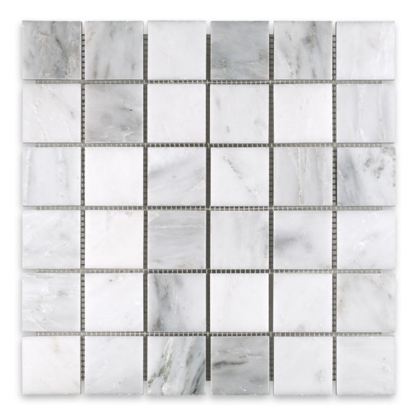 Oriental White Marble 2" X 2" Square