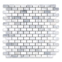 Oriental White Marble 5/8" X 1-1/4" Brick