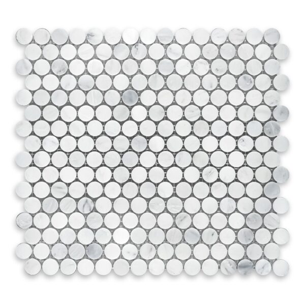 Oriental White Marble Penny Round